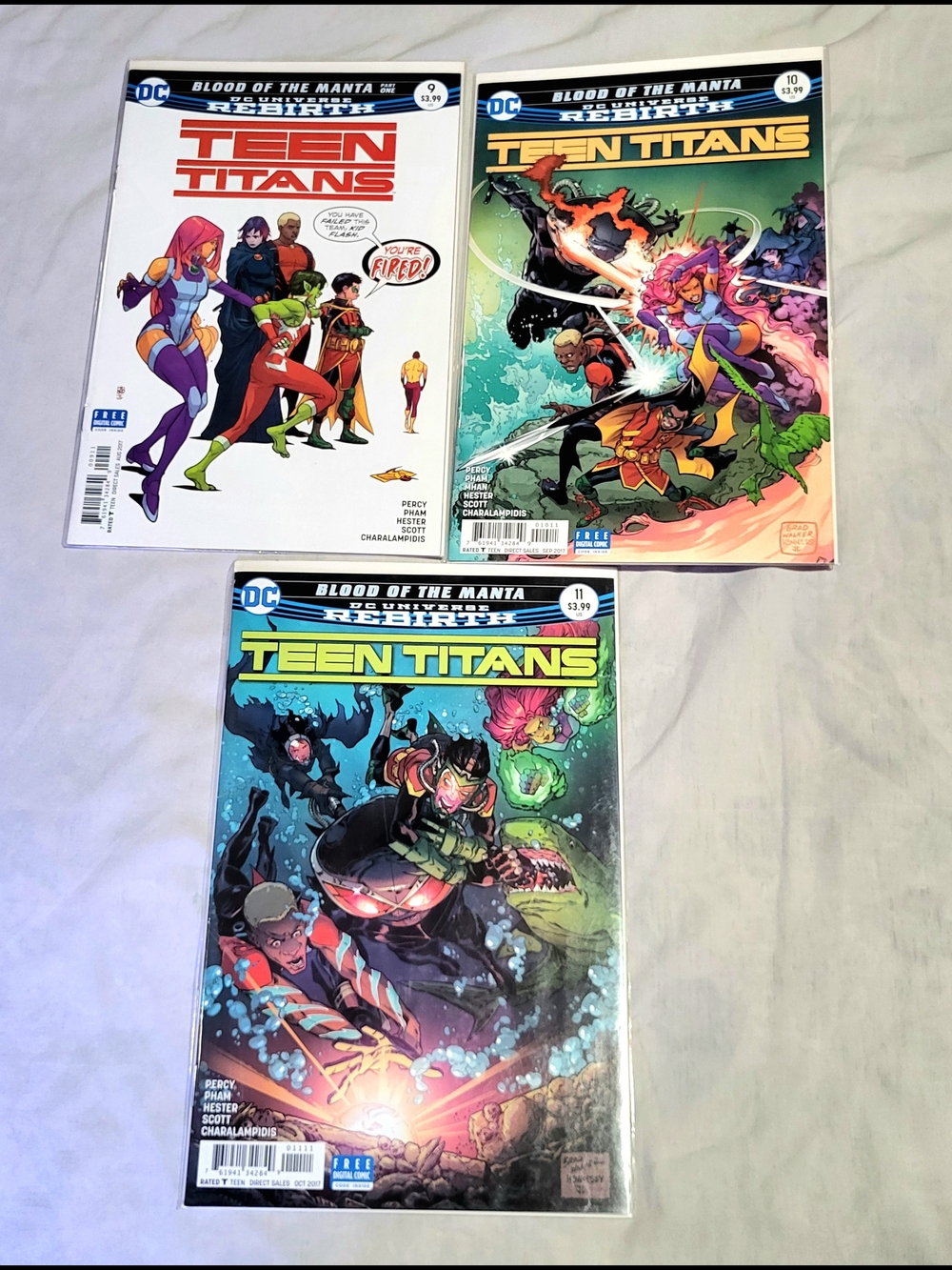 Teen Titans Comic Book Lot - DC Rebirth Covers